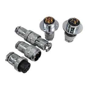GX25 Cable Connector Flange Fixing 20A 2pin 3pin 4pin 5pin 6pin 8pin 12pin DF25 Circular Connectors 1Pcs(12PIN Round) in Kuwait