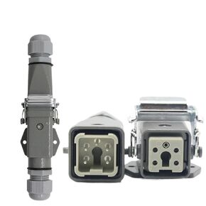 موصل للخدمة الشاقة 5 (4+ 1) 10A 250V Ha-005-5 وصلة قدم لولبية مشتركة 1 قطعة in Kuwait