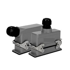 HDC-HE-024 موصل مستطيل للخدمة الشاقة 24 مقبس الطيران الصناعي الأساسي 16A 500V 1 قطعة (مدخل جانبي) in Kuwait