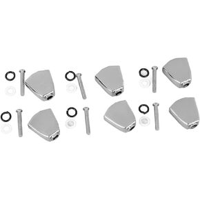 6PCS Guitar Tuner Machine Handle Tuning Key Button Head Metal Guitar Tuning Peg Button (Silver) in Kuwait
