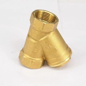 AMAZWI 1-1/4" Female Brass Y Strainer Filter Valve Pressure Washer Jet Air Conditioner in Saudi Arabia