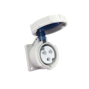 Industrial Concealed Socket IP6732A3 Hole Flame Retardant Embedded Power Panel Plug JH3232 Waterproof in Kuwait