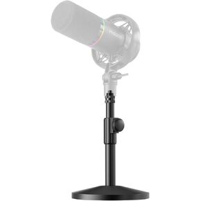 حامل ميكروفون سطح المكتب MAONO لميكروفون PD200W/PD200X - ارتفاع قابل للتعديل، هيكل معدني بالكامل، قاعدة غير قابلة للانزلاق، للبث والألعاب والبث والتسجيل in Kuwait