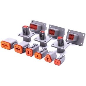 DT04-4P-L012 Type Waterproof Automotive Connector 2P/3P/4P/6P/8P/12P Butt Harness Socket Terminal(12p,10Sets) in Kuwait