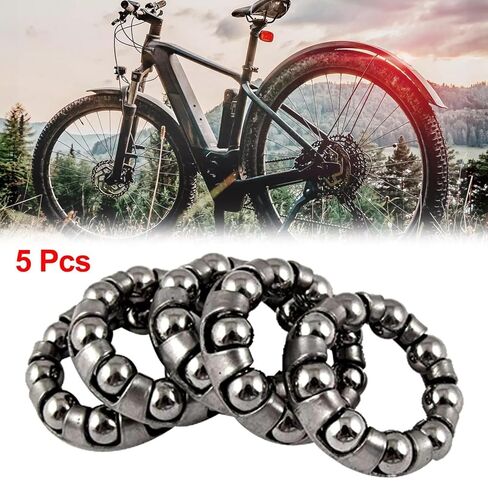 5Pcs Stainless Steel Bicycle Crank Ball Bearing 1/4in x 9 Balls Bike Axle Wheel Ball Frame Parts new in Kuwait
