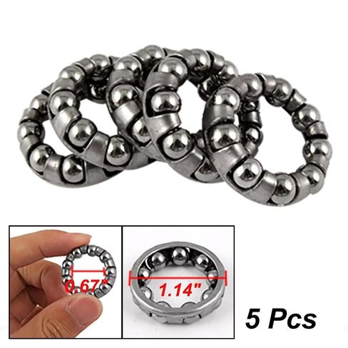 5Pcs Stainless Steel Bicycle Crank Ball Bearing 1/4in x 9 Balls Bike Axle Wheel Ball Frame Parts new in Kuwait