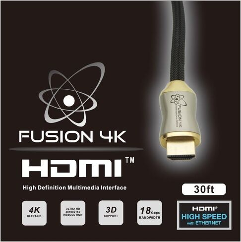 كابل HDMI 4K عالي السرعة Fusion4k (4K @ 60 هرتز) - سلسلة احترافية (3 أقدام) in Kuwait