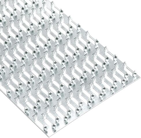 QWORK Pronged Truss Mending Plates 10 Pack، 4x8 بوصة ألواح ربط إصلاح من الصلب الكربوني المجلفن، لوحات توصيل معدنية بسمك 1 مم 8 مم لتروس السقف والأخشاب والخشب إلى الخشب in Kuwait