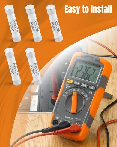 HV620 Ceramic Fuse 800mA 1000V AC/DC 6x32mm Fit for Digital Multimeter, 5Pcs in Kuwait