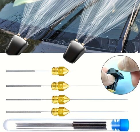 طقم تنظيف فوهات الطابعة ثلاثية الأبعاد 10 قطع، إبر تنظيف الفوهات من الفولاذ المقاوم للصدأ 0.2 مم 0.25 مم 0.3 مم 0.35 مم 0.4 مم (قطعتان لكل حجم)، أداة تنظيف فوهة طويلة 1 بوصة لملحقات الطابعة ثلاثية الأبعاد in Kuwait