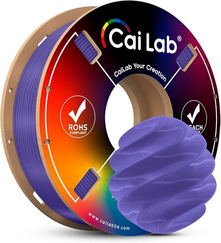 خيوط طابعة ثلاثية الأبعاد PLA+Bio Filament 1.75 مم، خيوط طباعة ثلاثية الأبعاد ملفوفة بدقة 1.75 مم، دقة الأبعاد +/- 0.02 مم، تناسب معظم طابعات FDM ثلاثية الأبعاد، بكرة 0.2 كجم (0.5 رطل)، رمادي in Kuwait