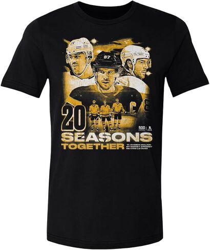 500 LEVEL Sidney Crosby Kris Letang & Evgeni Malkin Pittsburgh 20 Seasons Shirt in Saudi Arabia
