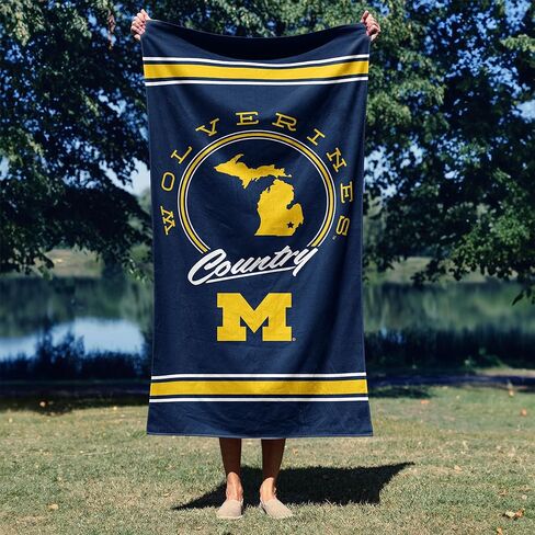 Northwest Michigan Wolverines NCAA Homebreak Beach Towel 2 Pack 30 x 60 Inches in Kuwait
