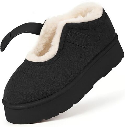 MUSSHOE Mini Ankle Boots Women: Warm Slippers Fur Lined House Booties for Women, Moms & Relaxing Indoors Outdoors in Saudi Arabia