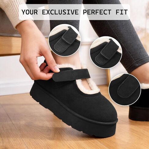 MUSSHOE Mini Ankle Boots Women: Warm Slippers Fur Lined House Booties for Women, Moms & Relaxing Indoors Outdoors in Saudi Arabia