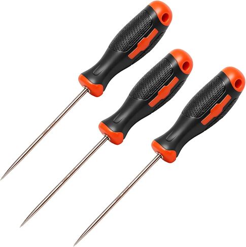 Wedo Non-Sparking AWL ، Sewing AWL ، أداة AWL Scratch للخياطة ، خشب الخدش ، الجلد ، اللكم ، ملزمة للكتاب ، شهادة DIN ، شهادة BAM & FM ، نحاس البريليوم ، قطر 3 مم ، طول الشفرة 4 " in Kuwait