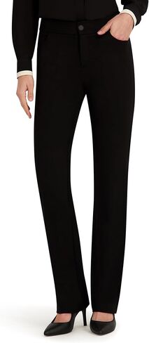 بنطال Anne Klein رجالي Anne Klein صغير الحجم قابل للتمدد، أسود in Saudi Arabia