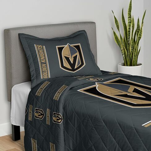 بطانية رمي مبطنة من Northwest NHL مع غطاء سرير، فراش ناعم ومريح، لجميع المواسم، 60 × 80 بوصة in Kuwait