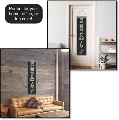 WinCraft San Antonio Spurs Spurs Family 8x32 Inch Vertical Wool Embroidered Hanging Banner in Kuwait