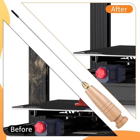 3D Printer Cleaning Filament Clog Tool Poke Pin Pusher Diameter 1.6mm, Length 160mm 3D Printer Nozzle Cleaning Kit for Printing Clogged Extruder, Hotend, Heatsink, Throats, Nozzles in Kuwait