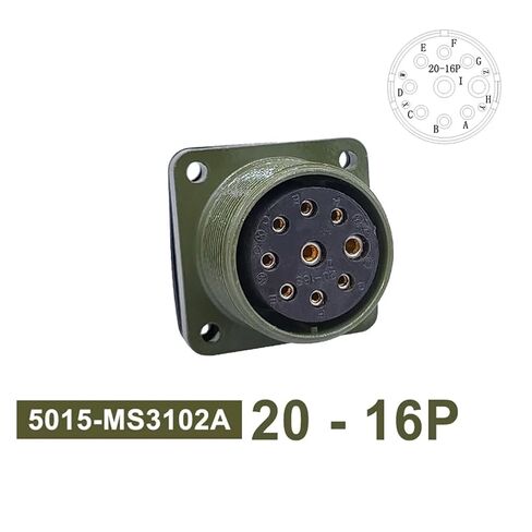 Connector 5015 MS3106A Plug and Socket 20-7 20-15 20-16 Circular MS3102A MS3108A(Socket 3102 20-16P) in Saudi Arabia