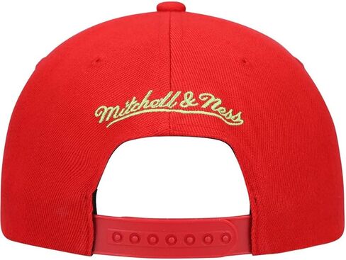 قبعة Mitchell & Ness Philadelphia 76ers Hardwood Classics HWC Reverse Candy Snapback، قبعة قابلة للتعديل - أحمر in Kuwait