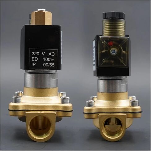 صمام الملف اللولبي 1/4 "3/8" 1/2 "3/4" صمام مفتوح عادة صمام مياه نحاسي 220 فولت 24 فولت (DC24V-NBR) in Kuwait