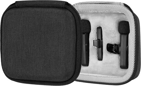 GEEKRIA for Creators Hard Shell Wireless Mic Case، حافظة ميكروفونات Lavalier اللاسلكية متوافقة مع PQRQP، BOYA، MAYBESTA، Mini Mic Pro، Leettus، JUDKIOM، Bulatry، Caiord (رمادي) in Kuwait