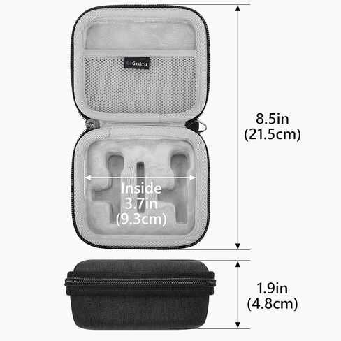 GEEKRIA for Creators Hard Shell Wireless Mic Case، حافظة ميكروفونات Lavalier اللاسلكية متوافقة مع PQRQP، BOYA، MAYBESTA، Mini Mic Pro، Leettus، JUDKIOM، Bulatry، Caiord (رمادي) in Kuwait