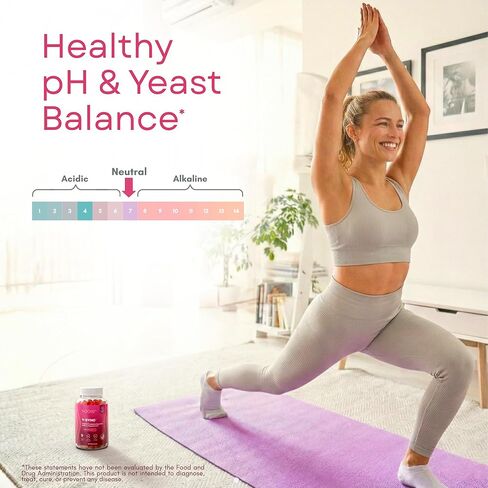 SOON+ Feminine Balance Gummies for Women, V-Sync Pineapple Probiotics for pH Balance Support * Vaginal, Urinary, Immune, Digestive Wellness * with Bacillus Coagulans, Cranberry, Vitamin C, 60 Gummies in Kuwait