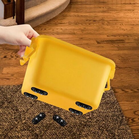 SAFIGLE 8Pcs Black Double Ball Adhesive Swivel Caster Wheels for Small Appliances, Mini Stick on Wheels with Sturdy Load Bearing for Home Storage Boxes and Trash Cans in Kuwait