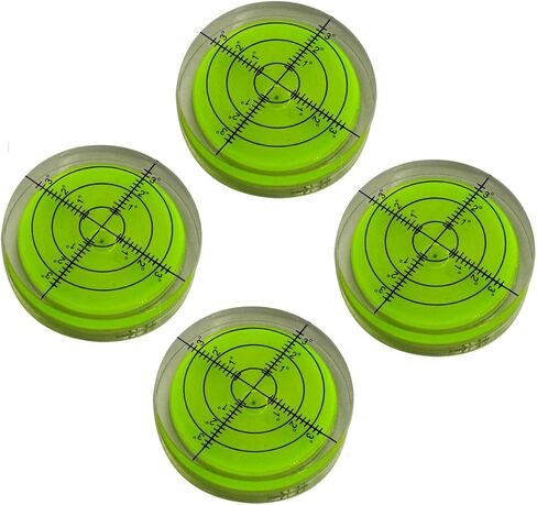 Horizontal Bubble Mini Level Gauge Mini Universal Bubble Bead Level Gauge Multiple Specifications (green, 32 * 7mm（4pcs) in Kuwait