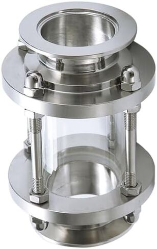 KF16 Vacuum Sight Glass Flange Tri Clamp Stainless Steel SS304 Flange 30 40mm Pipeline observation window IHNIEAEW in Kuwait