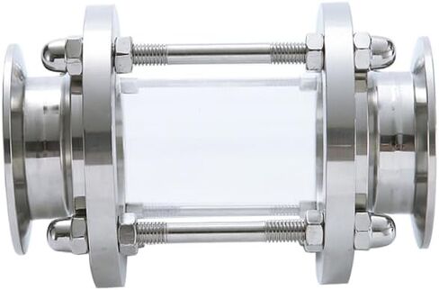 KF16 Vacuum Sight Glass Flange Tri Clamp Stainless Steel SS304 Flange 30 40mm Pipeline observation window IHNIEAEW in Kuwait