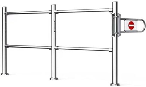 Automatic Closing Small Metal Safety Gate - Spring-Loaded Swing Gate for Supermarkets Warehouses and Entrances - Durable Easy to Install Secure Access Solution in Saudi Arabia