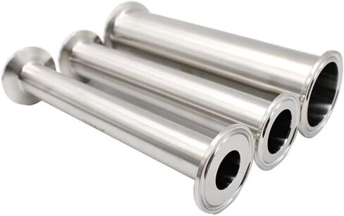 OD19mm & 1.5 "ثلاثي المشبك نوع بكرة أنبوب مع الطويق المشبك الفولاذ المقاوم للصدأ 304 200 مللي متر طول أنبوب IHNIEAEW in Kuwait