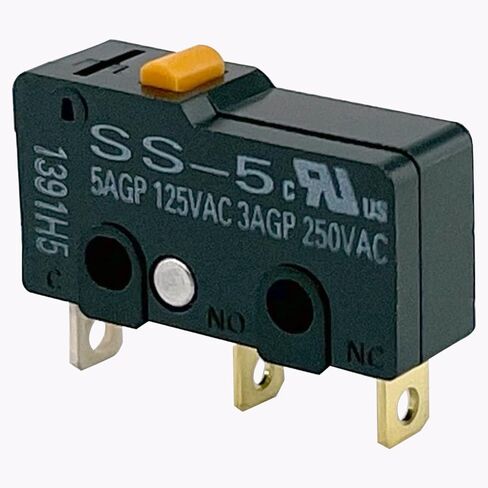 SS-5 (6-Pack) 5A 125V AC SPDT Subminiature Snap Action Micro Switch Compatible with 3D Printers Z-Endstop & Mic Switch Repairs Fixes Auto Leveling Repeatability Replacement for SS-5GL in Kuwait