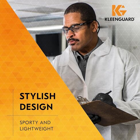 نظارات أمان KleenGuard™ V30 Nemesis™ (25685)، طلاء مضاد للضباب من KleenVision™، عدسات داخلية/خارجية، أسود للجنسين (الكمية 12) in Kuwait
