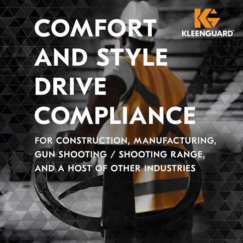 نظارات أمان KleenGuard™ V30 Nemesis™ (25685)، طلاء مضاد للضباب من KleenVision™، عدسات داخلية/خارجية، أسود للجنسين (الكمية 12) in Kuwait