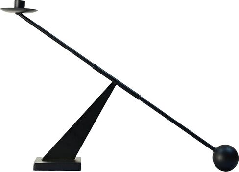 Black Metal Modern Candle Holder Candlestick Holders Decorative Candle Stand, Tapered Candle Holders (Not Included Candle) in Saudi Arabia