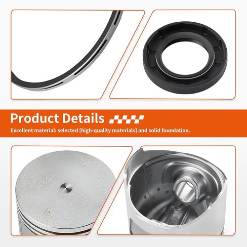 لنادي السيارات الغاز عربة جولف KF-8 341cc الجانب صمام المحرك إعادة بناء عدة STD المكبس ث/حلقة طوقا 1986-1991 1012515 in Kuwait
