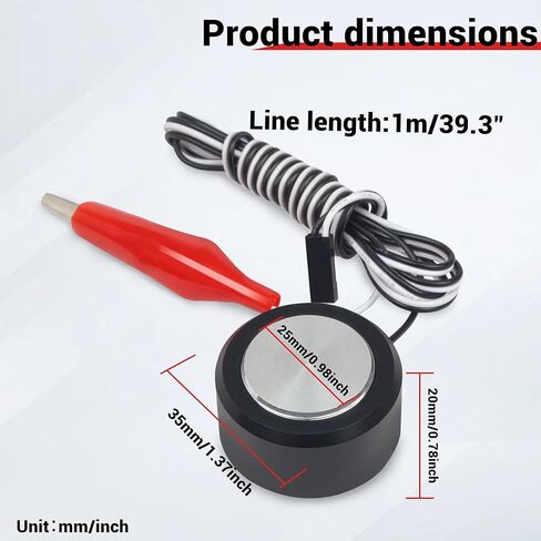 CNCTOPBAOS جهاز التوجيه CNC Z-Axis Tool إعداد مسبار اللمس مع موصل 2 دبوس، لوحة ضبط أداة الفحص التلقائي صفر كتلة الاستشعار لـ 3018-PRO/MAX/Plus، 3020 Plus، 4030، 4540 إلخ آلة طحن النقش in Kuwait