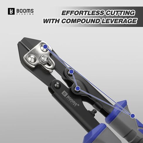 Booms Fishing Hook & Wire Cutter: Upgraded Handle, Cuts Thick Hooks & Bolts - XW43 8.8" Heavy-Duty Fishing Tool in Kuwait