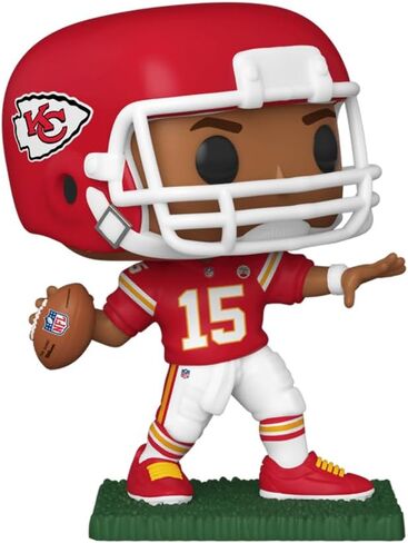 باتريك ماهومز #148 فاكس موقع معاد طباعته بالليزر وموقع من Funko POP! كرة القدم NFL: تمثال كانساس سيتي تشيفز مع حقيبة حماية in Kuwait