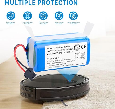 استبدال بطارية فراغ 3400 مللي أمبير في الساعة لـ Eufy RoboVac G30 Edge، G30 Hybrid، G30 Verge، R450، R500، T2150، T2150311، T2150321، T2253311، X9 Pro Robot Vacuum Cleaner P/N: PA04 C0914E1 مع الأدوات in Kuwait