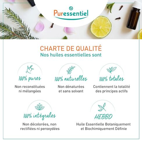زيت Puressentiel Diffusion الأساسي - مزيج الروائح المشتق طبيعيًا - مُصمم للنشر - مصنوع من الزيوت العطرية - منتجات صديقة للبيئة - 1.01 أونصة in Kuwait