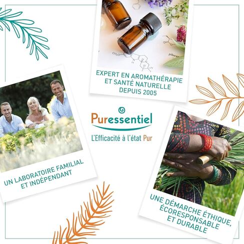 زيت Puressentiel Diffusion الأساسي - مزيج الروائح المشتق طبيعيًا - مُصمم للنشر - مصنوع من الزيوت العطرية - منتجات صديقة للبيئة - 1.01 أونصة in Kuwait