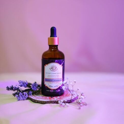 Luxurious French Lavender Essential Oil by Enhanced Essentials|with Glass Dropper|Slow Distilled & Pure| for Home,Diffusers,Skin Care,Aromatherapy,Massage,Soap & Candle Making|3.38 fl oz (100 ml) in Saudi Arabia