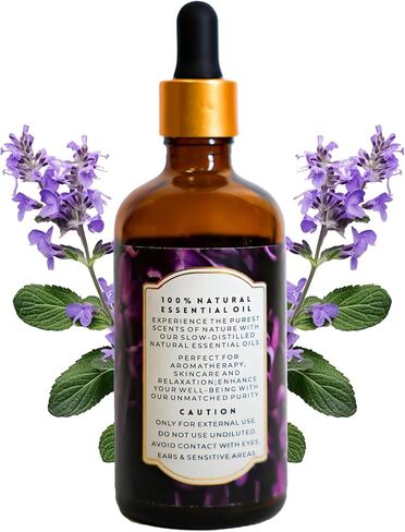Luxurious French Lavender Essential Oil by Enhanced Essentials|with Glass Dropper|Slow Distilled & Pure| for Home,Diffusers,Skin Care,Aromatherapy,Massage,Soap & Candle Making|3.38 fl oz (100 ml) in Saudi Arabia