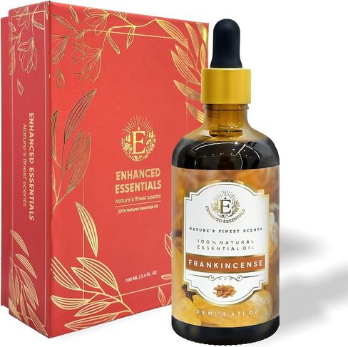 Luxurious French Lavender Essential Oil by Enhanced Essentials|with Glass Dropper|Slow Distilled & Pure| for Home,Diffusers,Skin Care,Aromatherapy,Massage,Soap & Candle Making|3.38 fl oz (100 ml) in Saudi Arabia